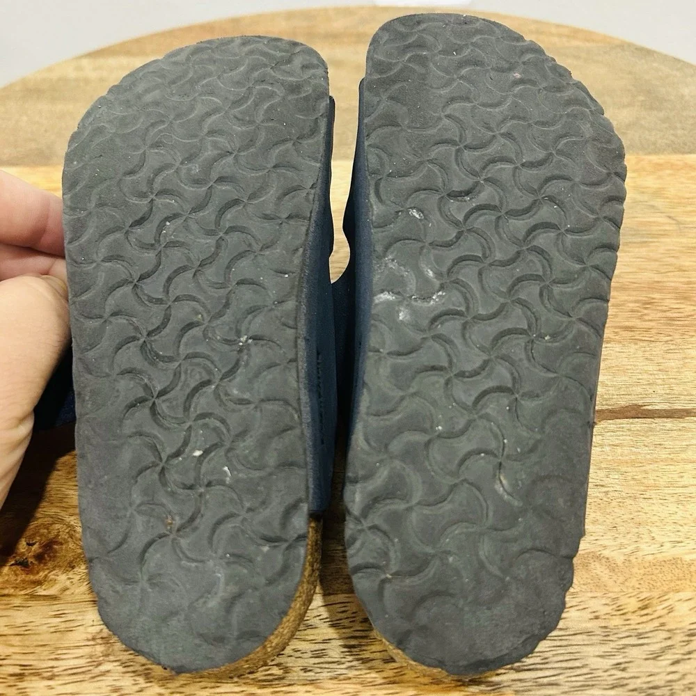 blue Birkenstock Arizona sandals youth size 31 C 13 Birko Flor Slides
